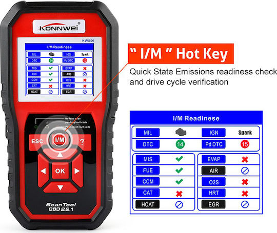 Konnwei Car Diagnostics Digital Tool OBD 2 Compatible Android
