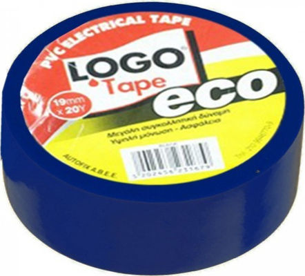 Logo Μονωτική Ταινία 19mm x 20m PVC Blue Μπλε