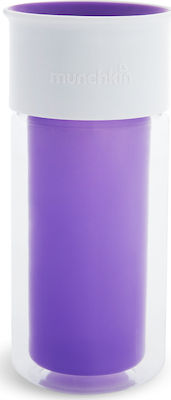 Munchkin Cănuțe pentru Copii și Bebeluși Miracle Insulated Sticker din Plastic Violet 1buc 266ml pentru m+