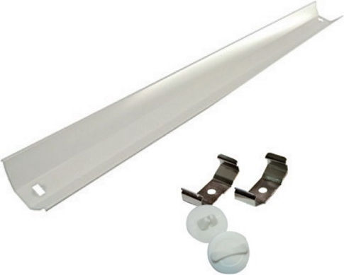 Aca Ersatzreflektor für Leuchten Aluminiumreflektor 120cm für Einzel-T8-Leuchte Weißer 40Stück FLER120