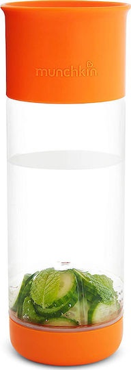 Munchkin Παιδικό Ποτηράκι Miracle Fruit Infuser από Πλαστικό Πορτοκαλί 590ml για 12m+