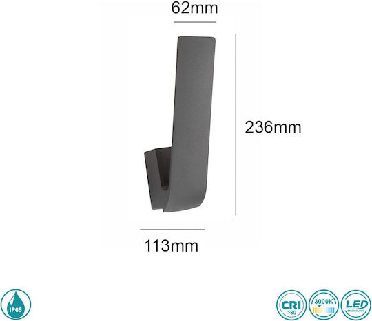 SoleLuce Стенен Външен Плафон LED IP65