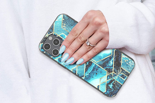 Ghostek Stylish Scarlet Back Cover Σιλικόνης Blue Waves (iPhone 12 Pro Max)