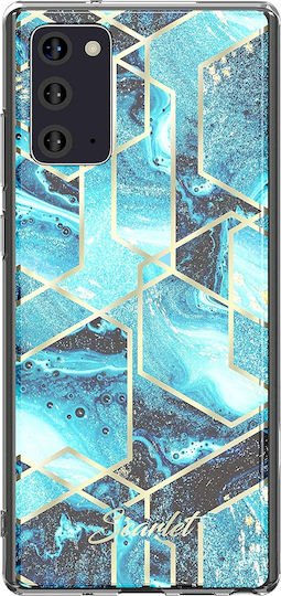 Ghostek Stylish Scarlet Back Cover Σιλικόνης Blue Waves (Galaxy Note 20)