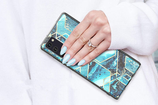 Ghostek Stylish Scarlet Back Cover Σιλικόνης Blue Waves (Galaxy Note 20)
