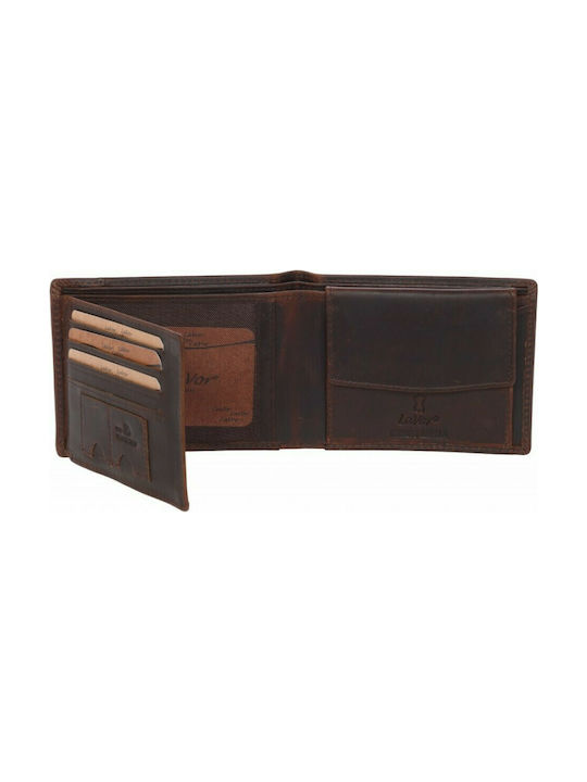 Lavor 1-6129 Men's Leather Wallet with RFID Brown