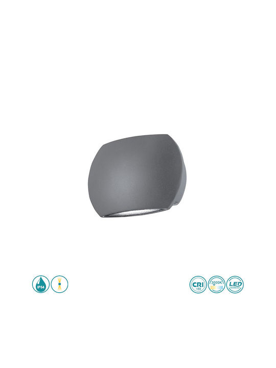 SoleLuce Επιτοίχια Εξωτερική Πλαφονιέρα LED IP54