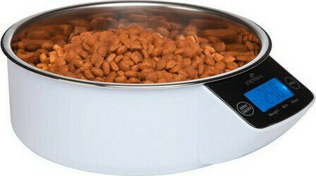 Kerbl Intelligent Stainless Steel Bowl Food for Dog & Cat 1.8lt in White Color