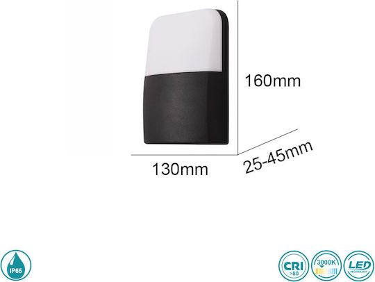 SoleLuce Стенни Външни Таванна Лампа LED IP65