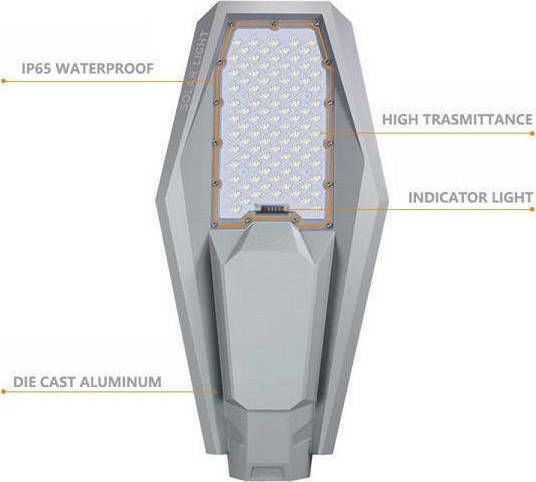 Factory Street Solar Light 100W 1150lm Cold White 6500K with Remote Control IP67