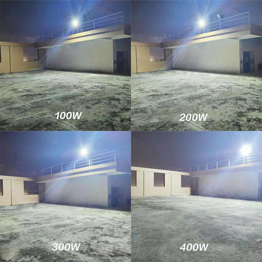 Factory Street Solar Light 200W 2000lm Cold White 6500K with Photocell and Remote Control IP67 52cmx26cmx8cmcm