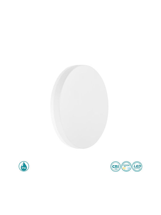 SoleLuce Επιτοίχια Εξωτερική Πλαφονιέρα LED IP54