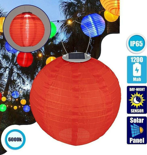 GloboStar Hanging Solar Light Traffic light 1W 100lm Cold White 6000K with Photocell IP65
