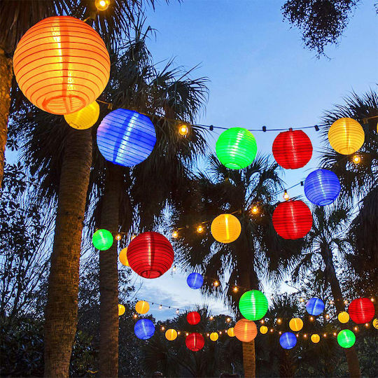 GloboStar Hanging Solar Light Traffic light 1W 100lm Cold White 6000K with Photocell IP65