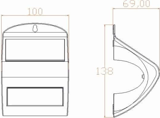Cubalux Wandmontiert Solarleuchte 2W 250lm Natürliches Weiß 4000K mit Bewegungssensor und Fotokontakt IP44