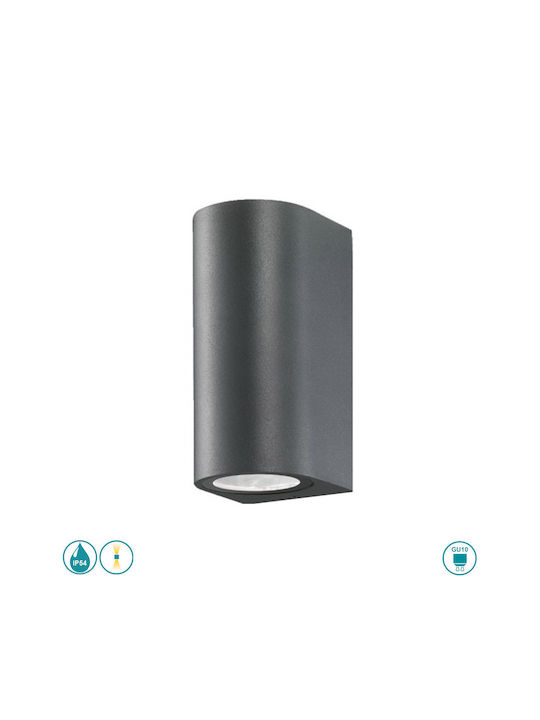 SoleLuce Wandmontiertes Außen-Spotlight GU10 IP54