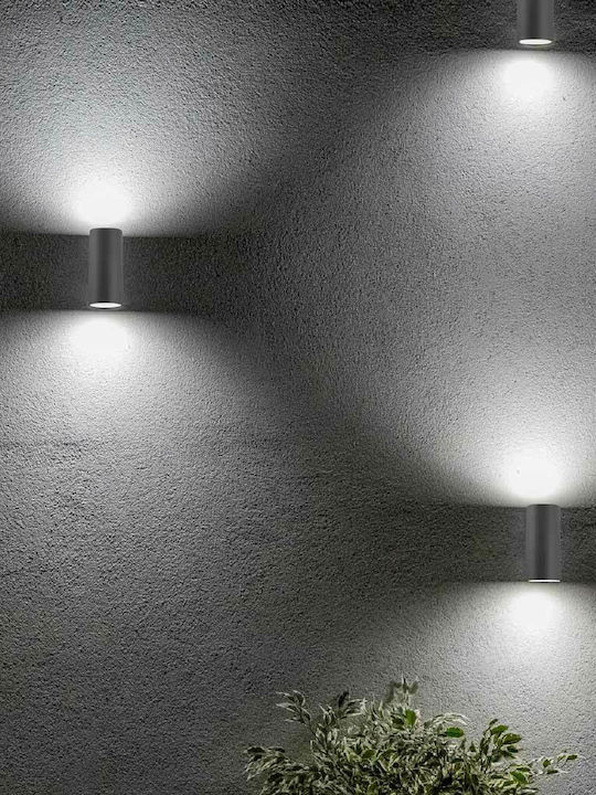 SoleLuce Wandmontiertes Außen-Spotlight GU10 IP54