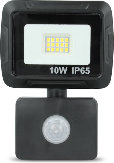 Forever Light Στεγανός Προβολέας LED 10W Ψυχρό Λευκό 6000K με Αισθητήρα Κίνησης IP65