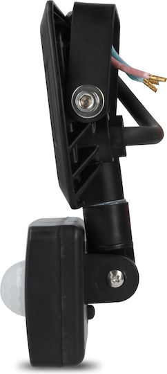 Forever Light Στεγανός Προβολέας LED 10W Ψυχρό Λευκό 6000K με Αισθητήρα Κίνησης IP65