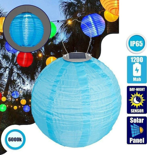 GloboStar Hängend Solarleuchte Ampel 1W 100lm Kaltweiß 6000K mit Fotokontakt IP65