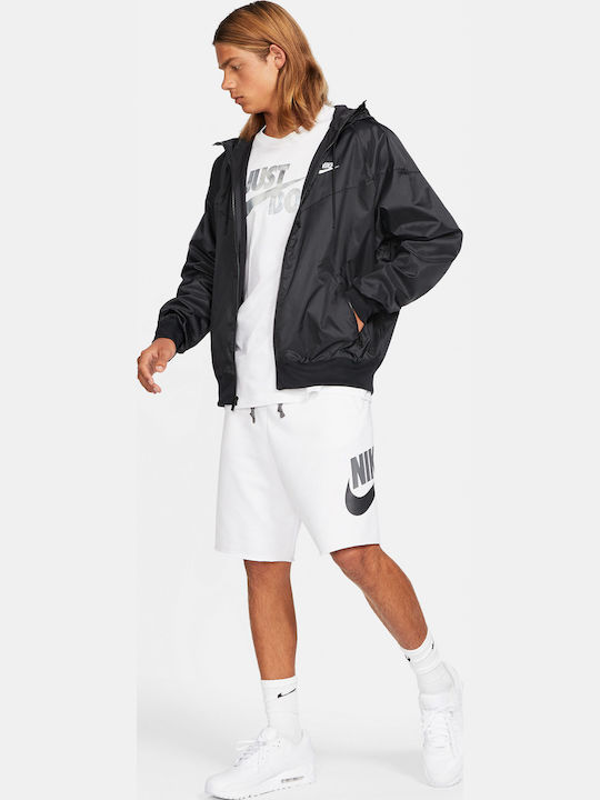 Sportswear Alumni Αθλητική Ανδρική Βερμούδα Λευκή AR2375-103