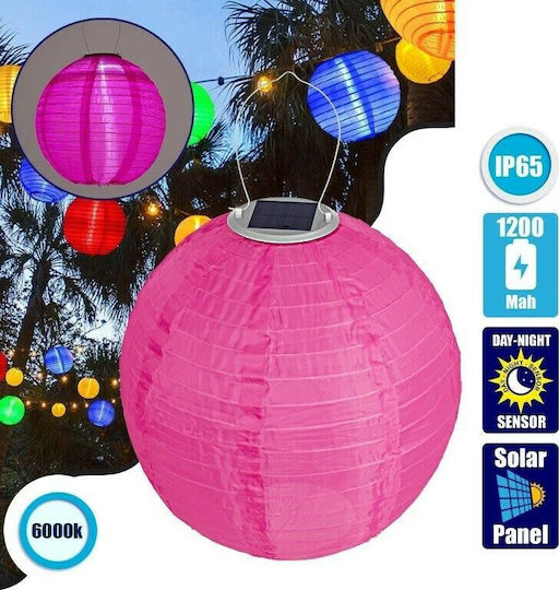 GloboStar Hanging Solar Light Traffic light 1W 100lm Cold White 6000K with Photocell IP65