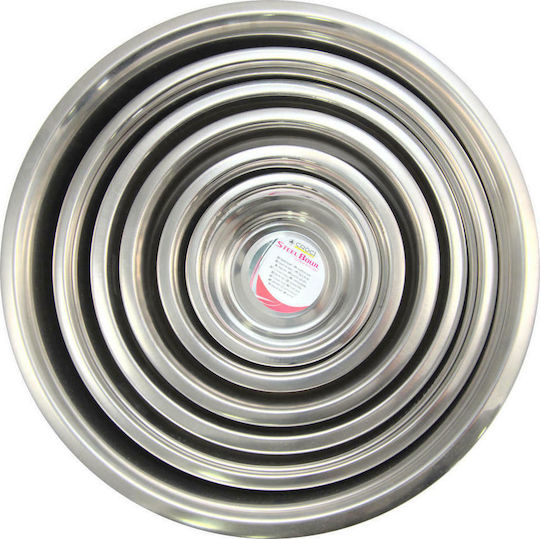 Croci Steel Dos Metallisch Schalen Futter & Wasser für Hund 500ml 13cm in Silber Farbe
