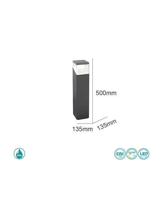 SoleLuce Outdoor Floor Lamp Small Post IP54 Black