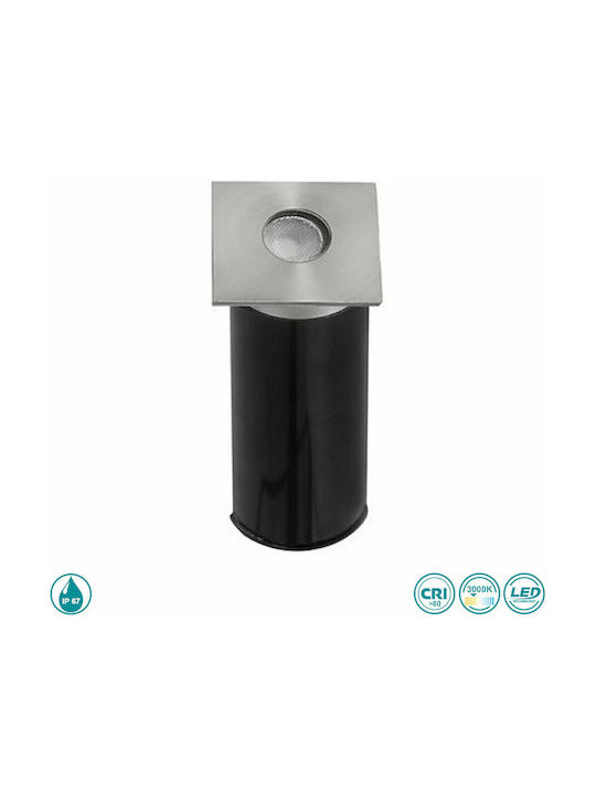 SoleLuce Spot Außenstehlampe IP67 Silber