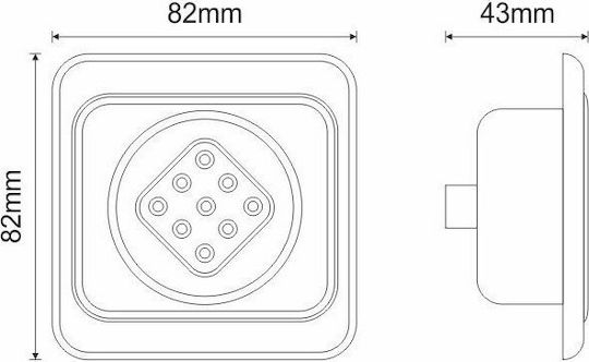 Olympia Electronics LED Leuchte Punkt für Schränke mit Batteriebetrieben GR-80/W 1Stück