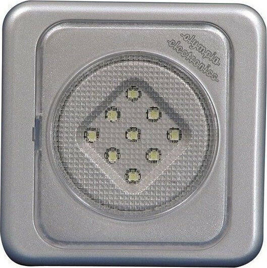 Olympia Electronics LED Leuchte Punkt für Schränke mit Batteriebetrieben GR-80/W 1Stück