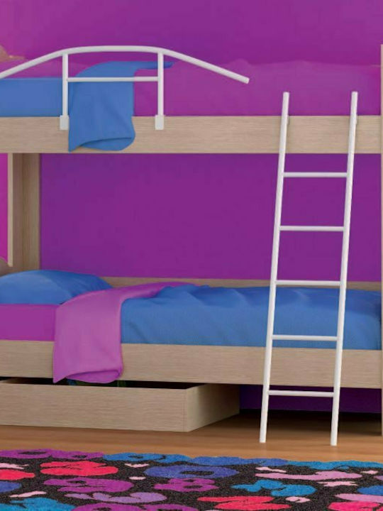 No 60 Kids Bed Bunk Single Light Blue for Mattress 90x190cm