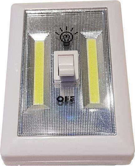 Quality For You LED Φωτιστικό Διακόπτης για Ντουλάπες με Τροφοδοσία Μπαταρίας και Φωτοκύτταρο