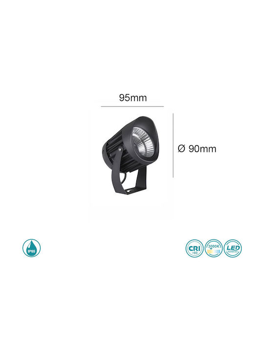 SoleLuce Lamp Projector Outdoor IP65 Black