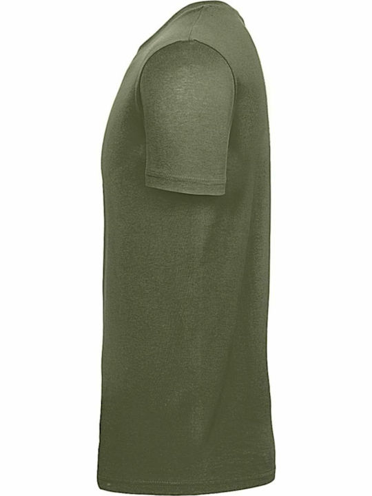 B&C E150 Men's Short Sleeve Promotional T-Shirt Urban Khaki