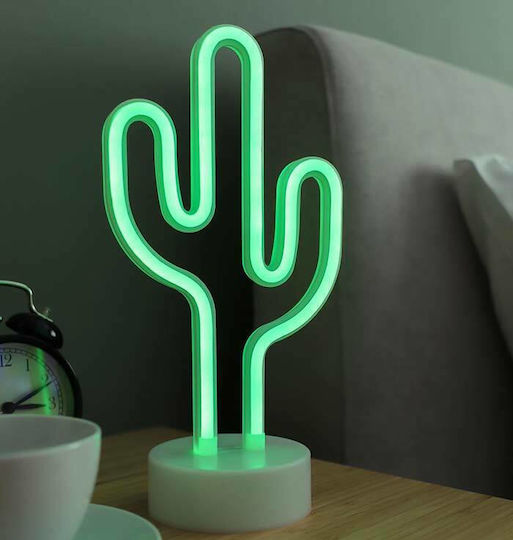Trio Lighting Neon Διακοσμητικό Φωτιστικό Cactus LED Κάκτος 15x10x29εκ.