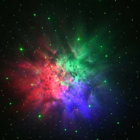 GloboStar Διακοσμητικό Φωτιστικό Laser Night Sky Aurora Galaxy LED RGB Party Light 3x3εκ.