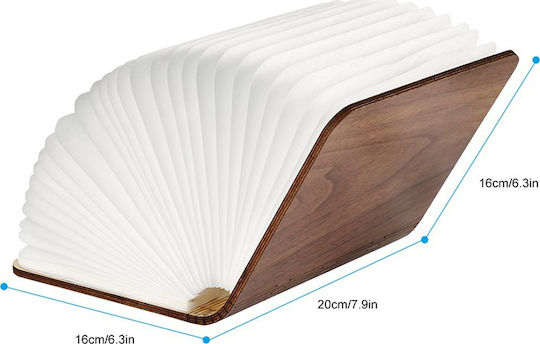 Gingko Wood Grain Lustră Decorativă Carte Maro