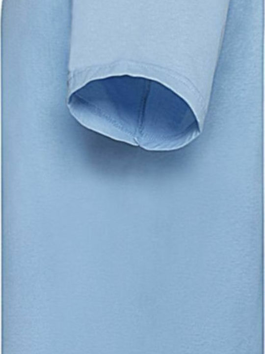 Fruit of the Loom Valueweight Τ Ανδρικό Διαφημιστικό T-shirt Κοντομάνικο Sky Blue