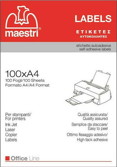 Romeo Maestri 2400 Etichete autoadezive A4 Dreptunghiulare 51x48mm