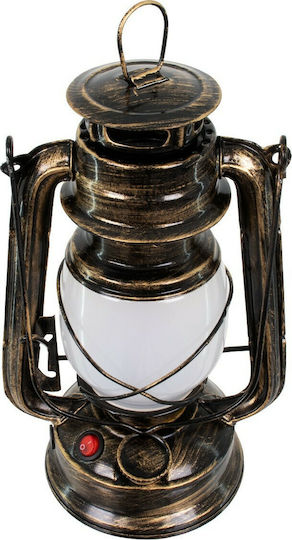 GloboStar Flame Effect Dekorative Lampe Laterna Bronze