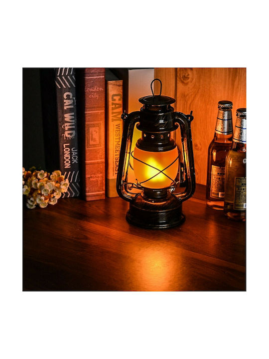 GloboStar Flame Effect Decorative Lamp Lattern Bronze