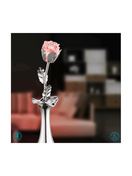 Globo Lighting Table light Decorative Lamp Flower Silver
