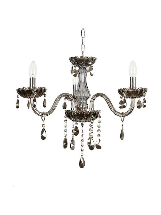 Inlight 5314-3 Chandelier Candlestick 3xE14 Transparent 55cm Dimmed 5314-3-FIME