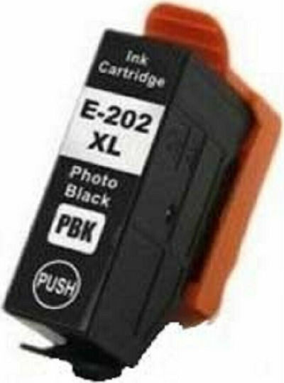 Συμβατό Μελάνι Εκτυπωτή InkJet Epson 202XL 13ml Μαύρο