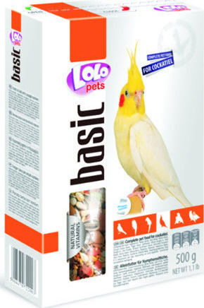 Lolo Pets Basic Cockatiel Τροφή για Παπαγαλάκια 0.6kg