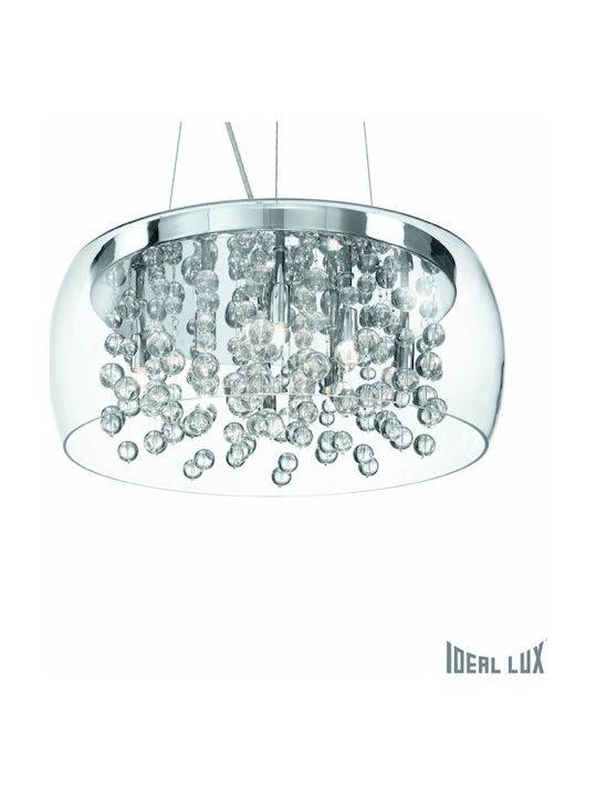 Ideal Lux Kronleuchter 8xG9 mit Kristallen Transparent 031750