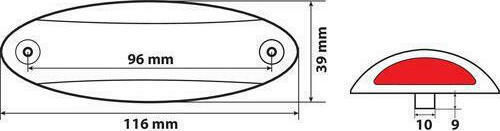 Lampa Φως Όγκου Φορτηγού 9 - 32V - Πολύχρωμο L4147.6