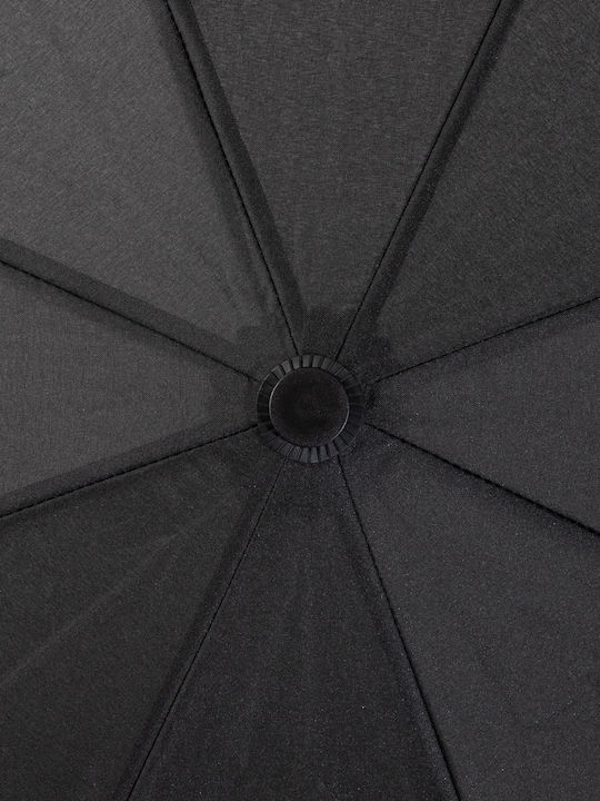 Karl Lagerfeld Αυτόματη Ομπρέλα Βροχής με Μπαστούνι Μαύρη