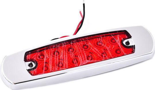 LED Όγκου 16cm Ασημί 12V - Μπλε 1τμχ
